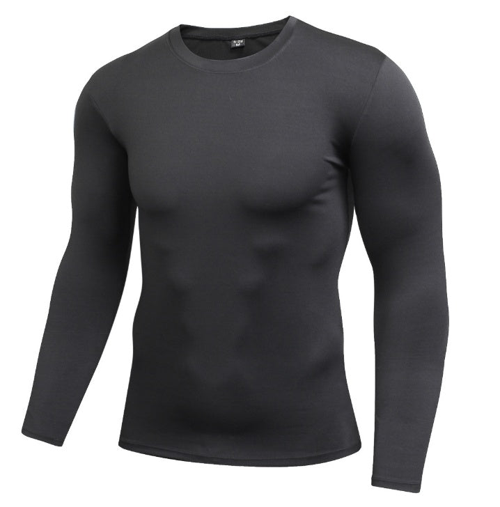 Men's Blank Long Sleeve Compression t-shirt for gym