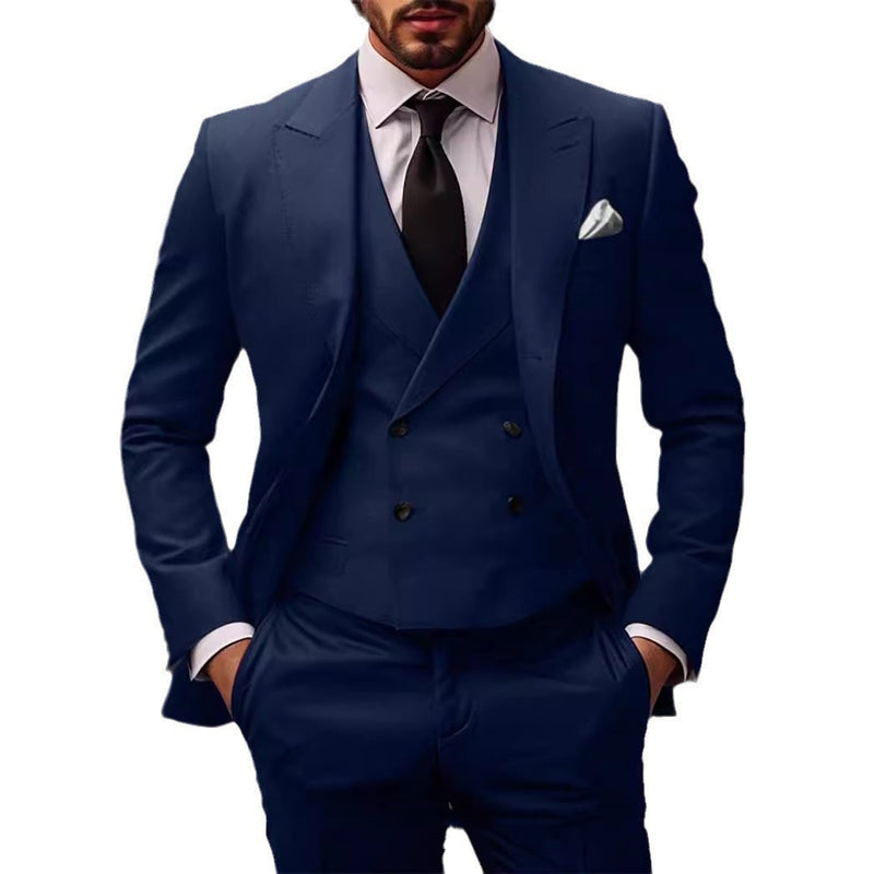 Plus Size Suit Three-piece Dress Suit for men