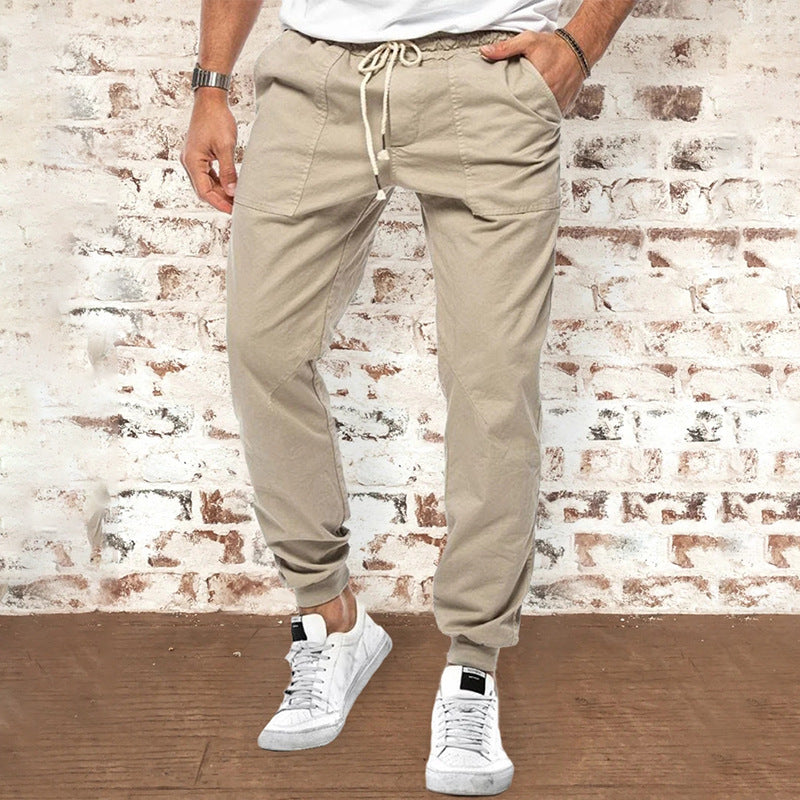 Men's Casual Loose Trousers With Waistband