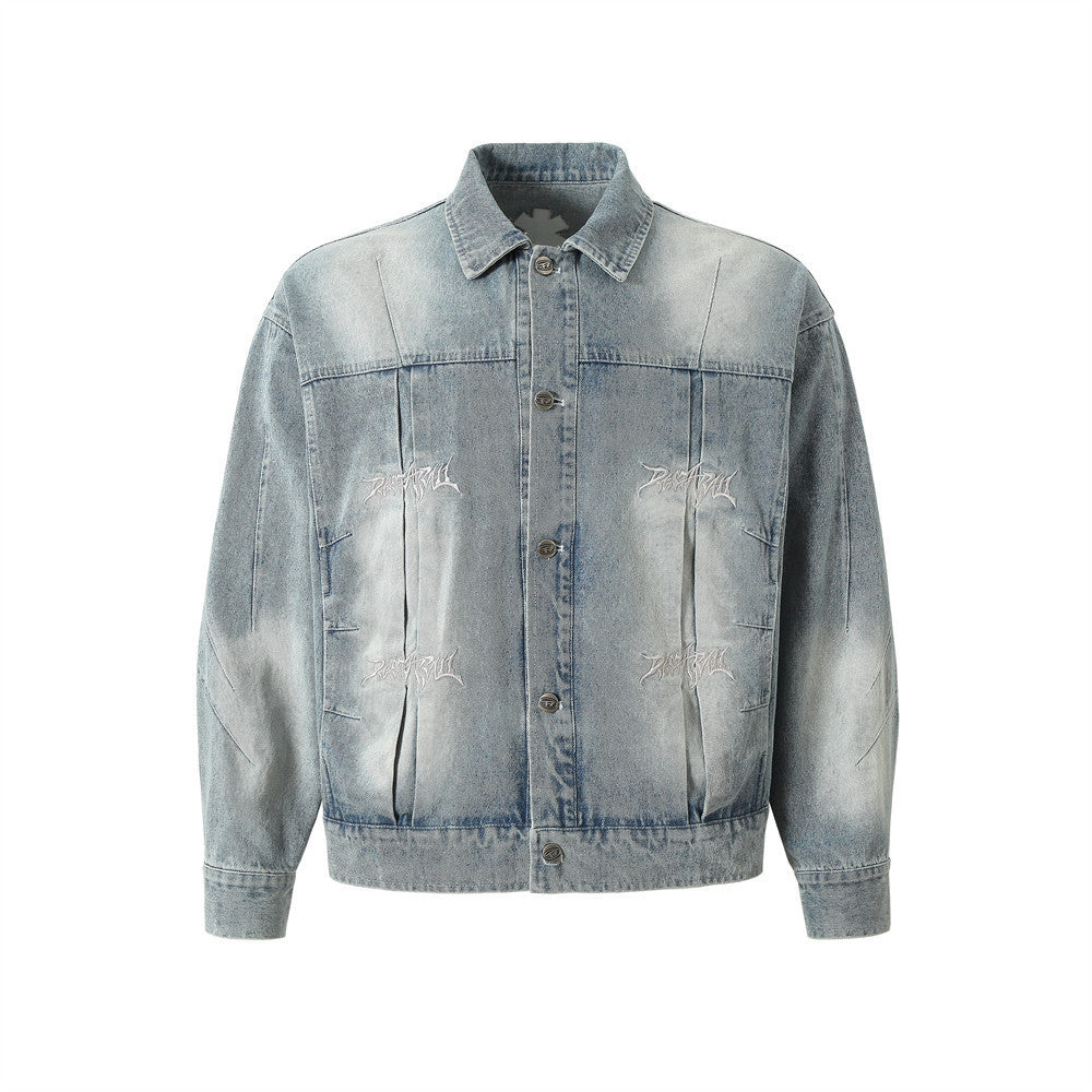 Cappotto in denim pesante punk da uomo High Street