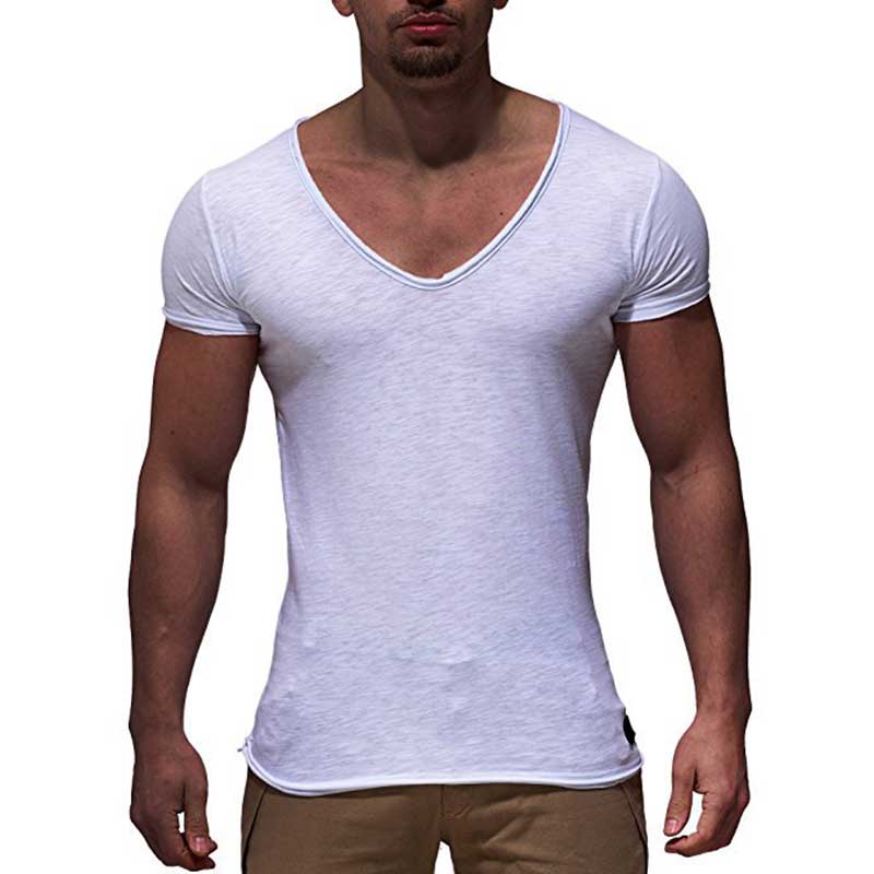 V Neck Short Sleeve Thin Top Tee Casual Summer T-shirt