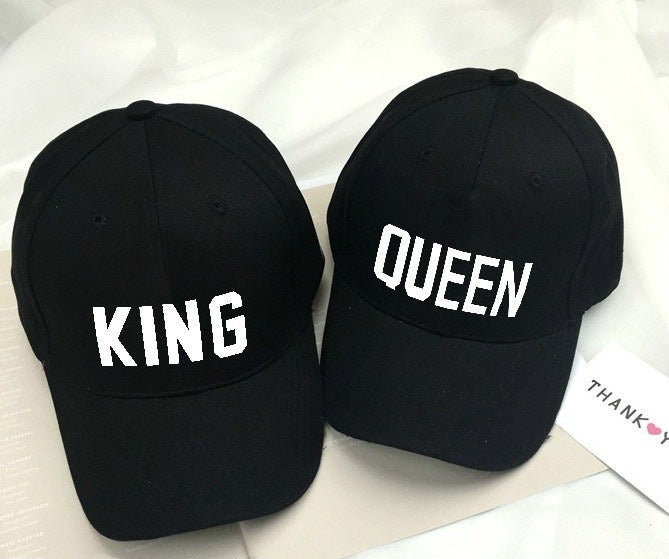 Printed king & queen baseball cap