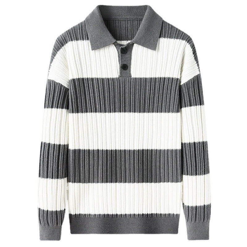 Loose Striped Casual Long Sleeve sweater