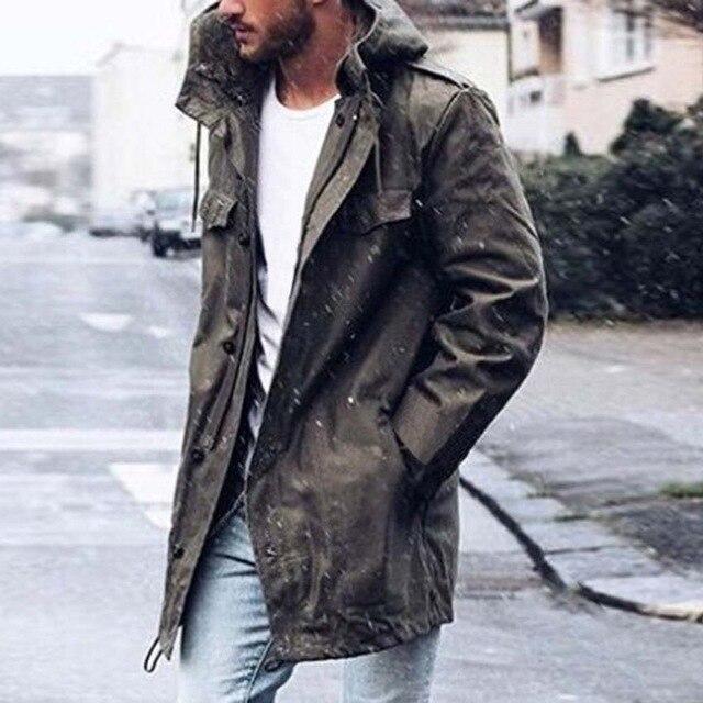 Casual style windbreaker men autumn and winter jacket