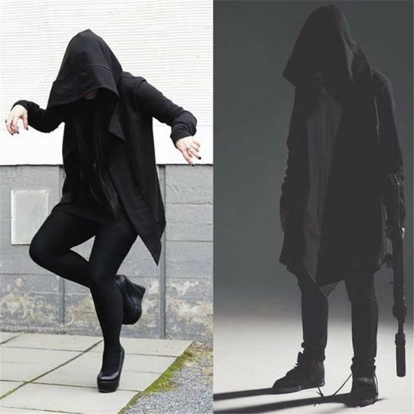 Mid-length Men's Hooded Cape Cloak