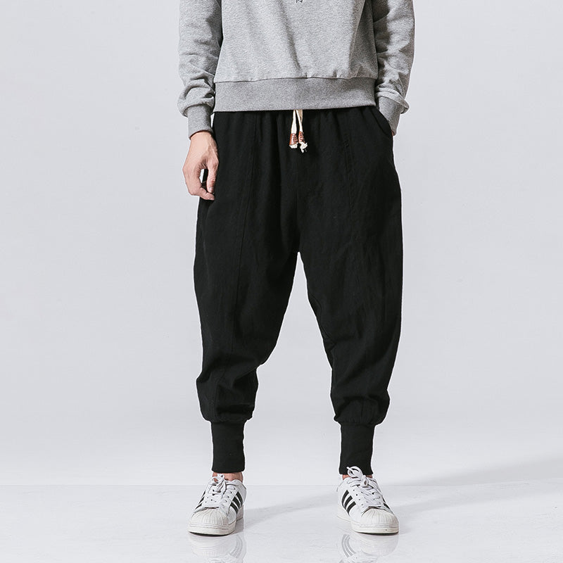 Harem Cotton and Linen Hip Hop Pants