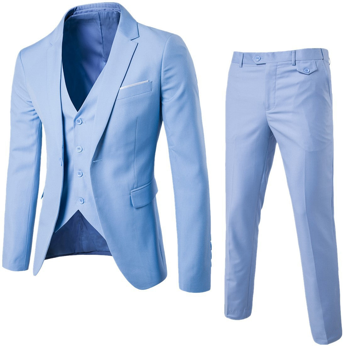 Spring Casual bridegroom wedding suit men