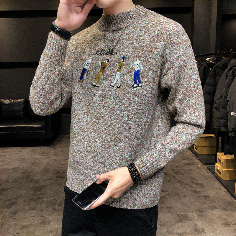 Loose Casual Round Neck Youth Winter Sweater Bottoming Shirt