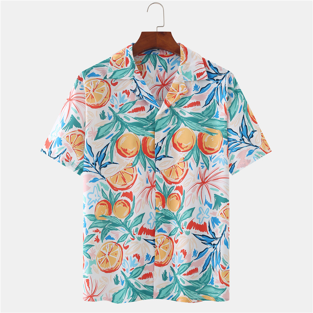 Men's Vacation Style Print Summer Shirt