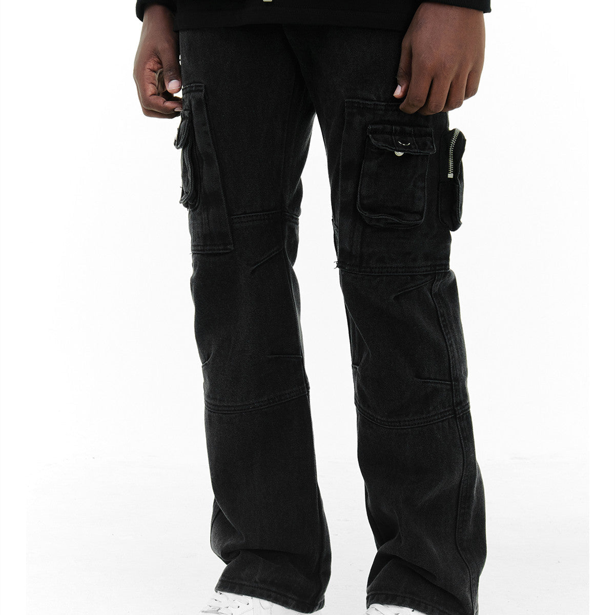 Multi Pocket Functional Workwear Straight Leg Pants