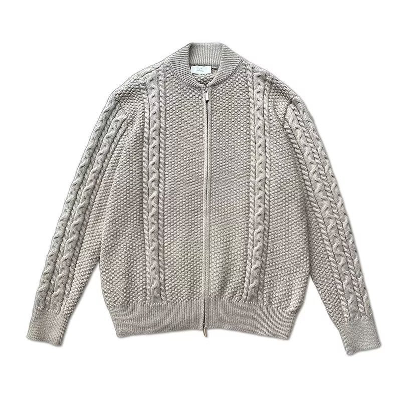 Zipper Knitted Cardigan For Men