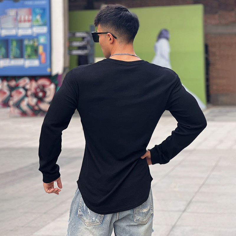 Long-sleeved Men's sports Fitness T-shirt