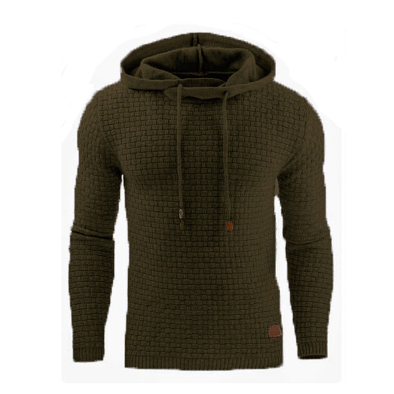 European and American Jacquard Hooded Sweater