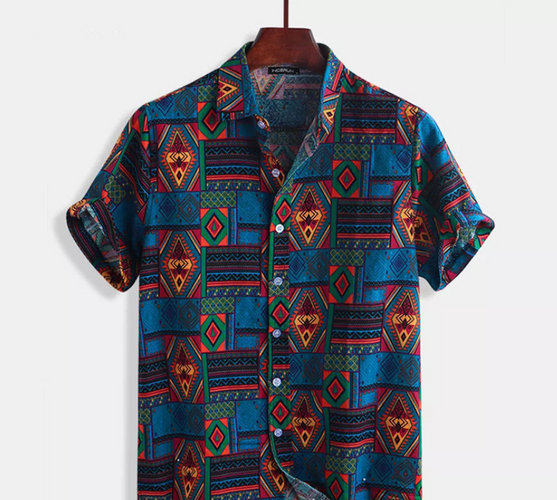 printed Beach shirt men