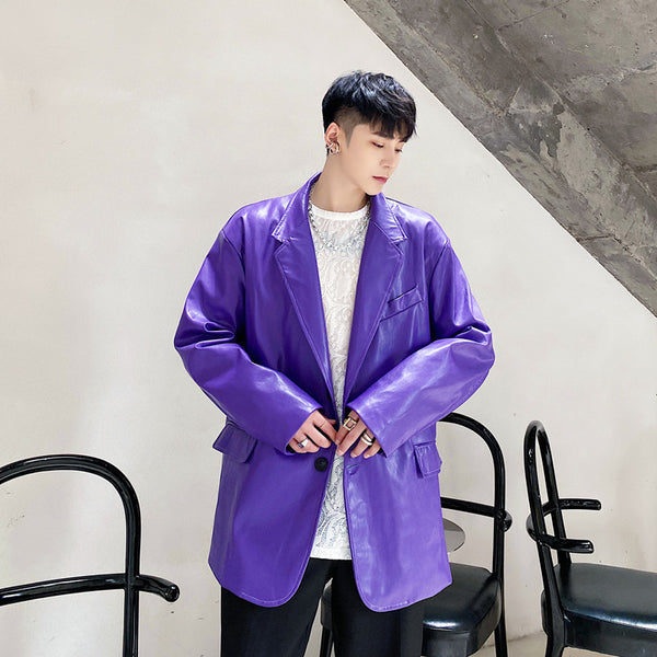 Korean Style Personalized Purple Coat