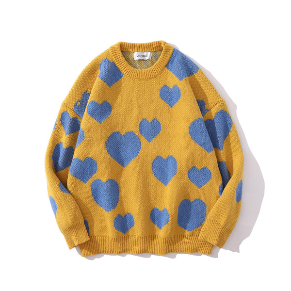 Heart Full Jacquard Sweater Men