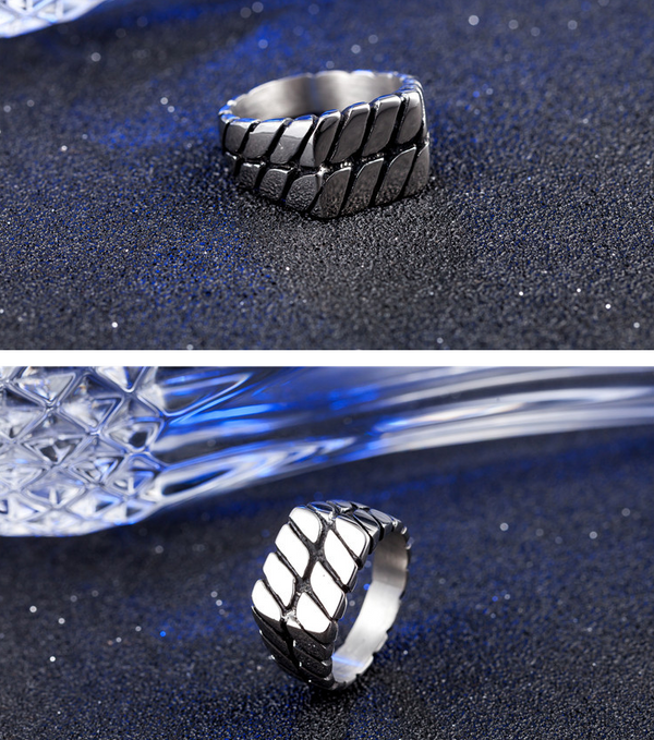 Men' Dual Chain Ring