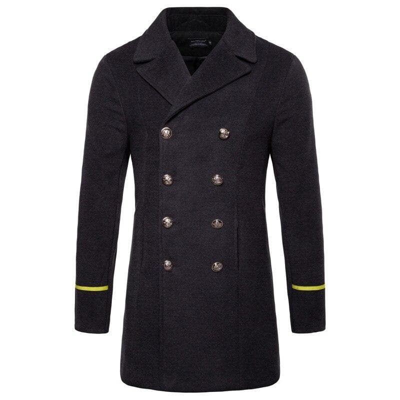 Fashion Wool Coat Mid-length Men's Trench Coat