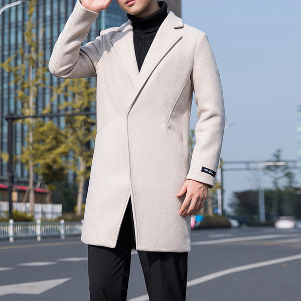 Men's Slim-Fit Trench Coat