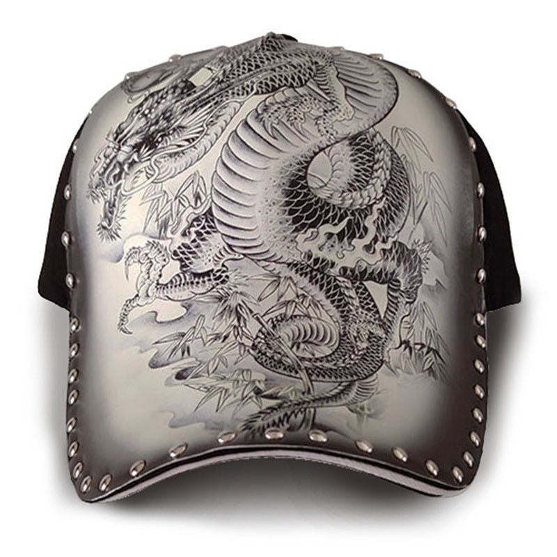 Personalized Stylish Print Dragon Sun-poof Peaked Cap
