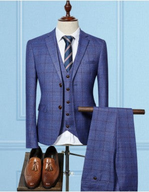 Men's plaid Business Suits