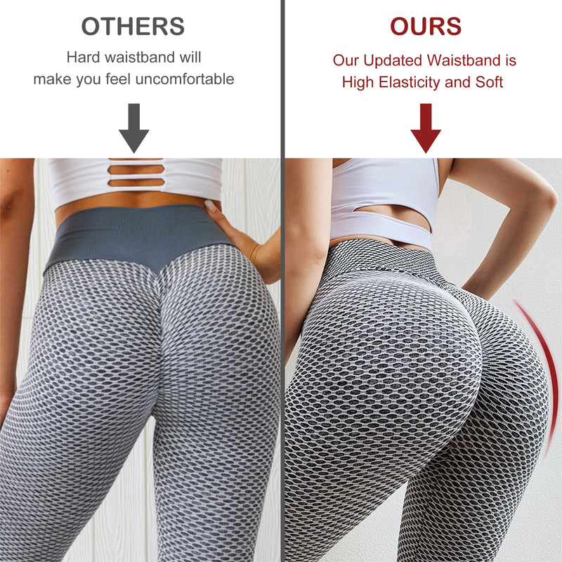 Mallas de entrenamiento para levantamiento de glúteos para mujer, pantalones deportivos de talla grande para Yoga de cintura alta