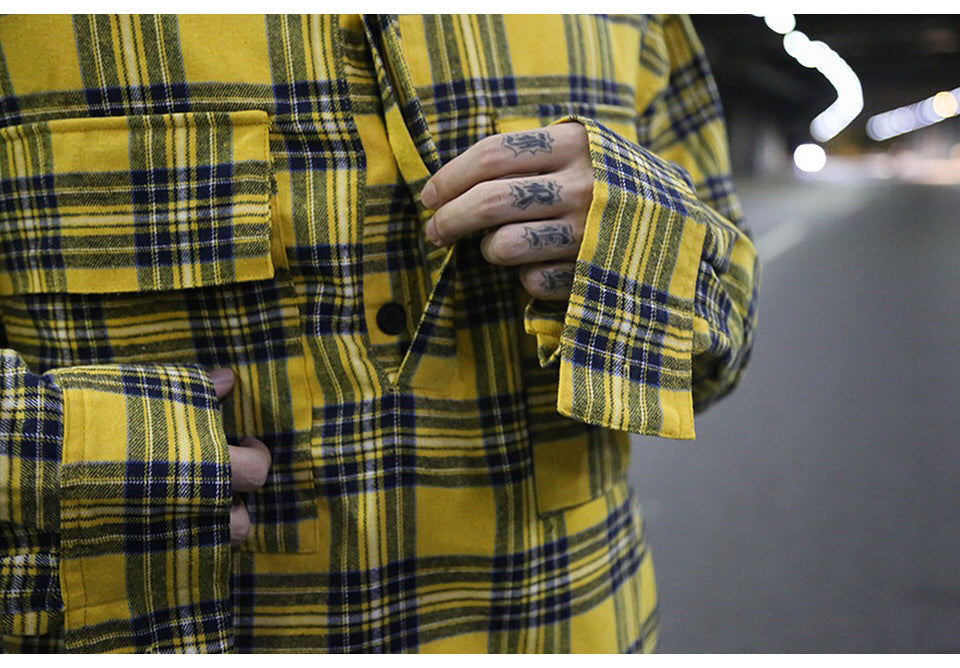 Loose versatile checks shirt