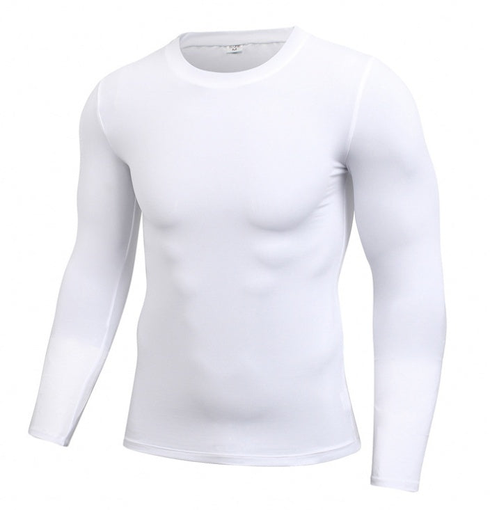 Men's Blank Long Sleeve Compression t-shirt for gym