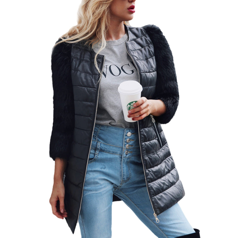 Autumn Winter PU Jacket Women