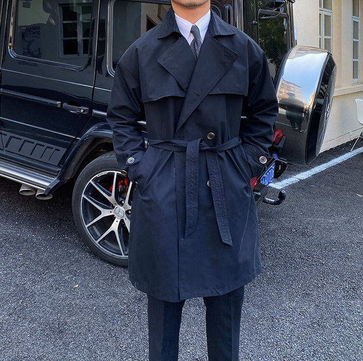 Stockholm Double Breasted Belted Trench Coat