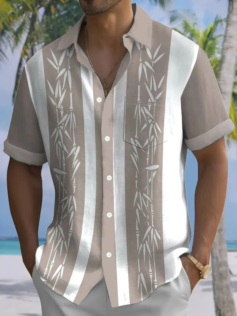 Short-sleeved Casual Beach Shirt