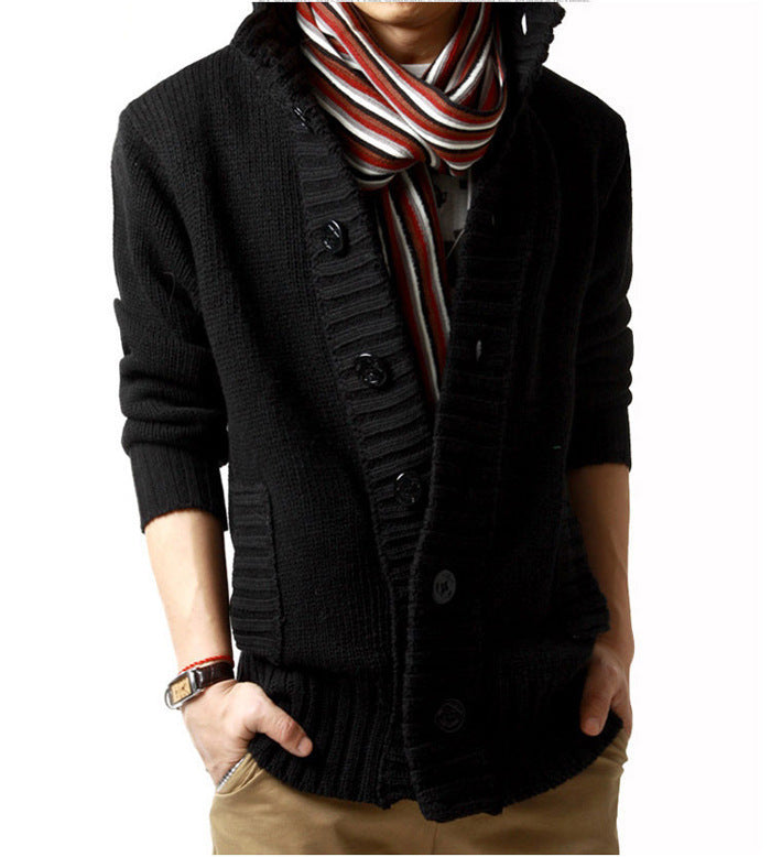 autumn and winter new cardigan sweater men