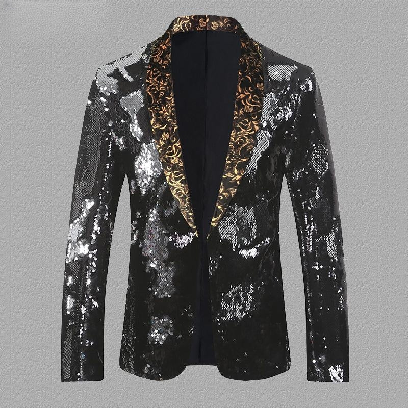 Sequined Turning Piece Performance Singer Host Stage Performance Suit