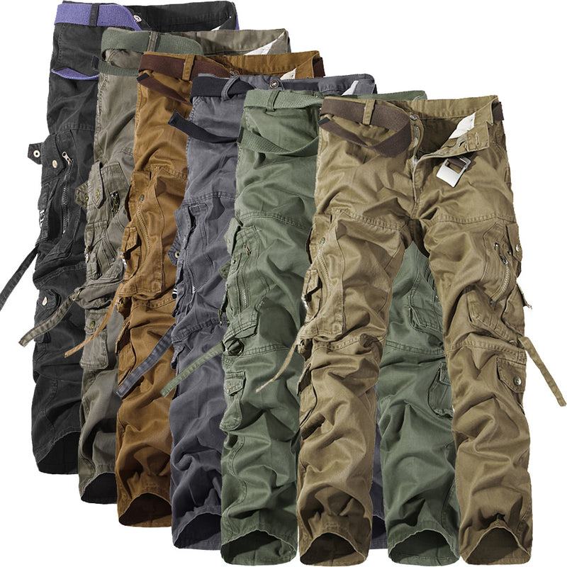 Men's Multi-pocket washed Cargo Pants