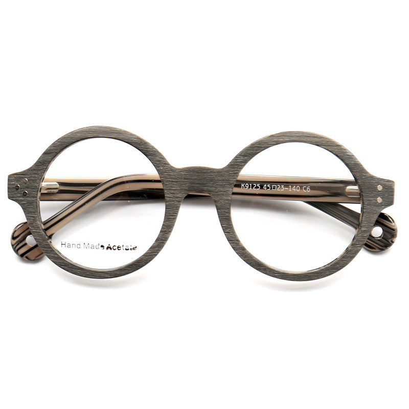 Fashion Personality Wood Stripe Glasses Frame