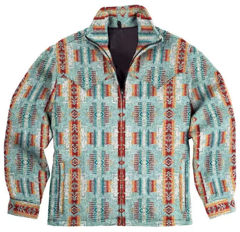 Retro Woolen Jacket Men's