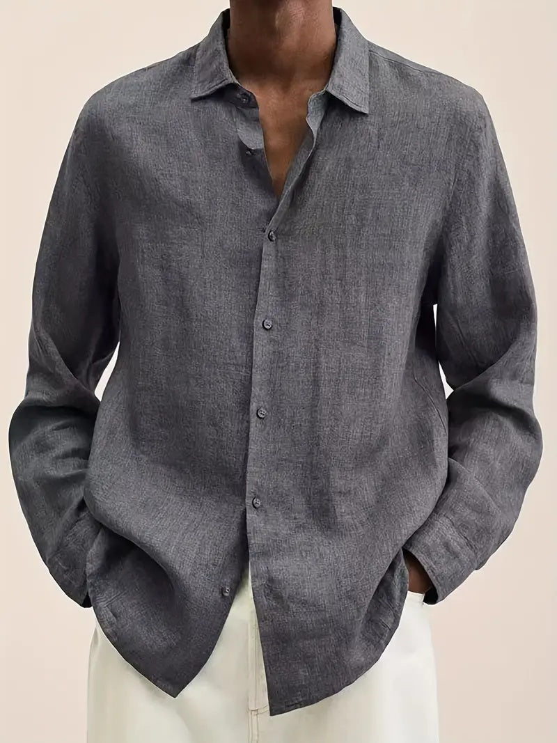 Casual Stand Collar Shirt For Men