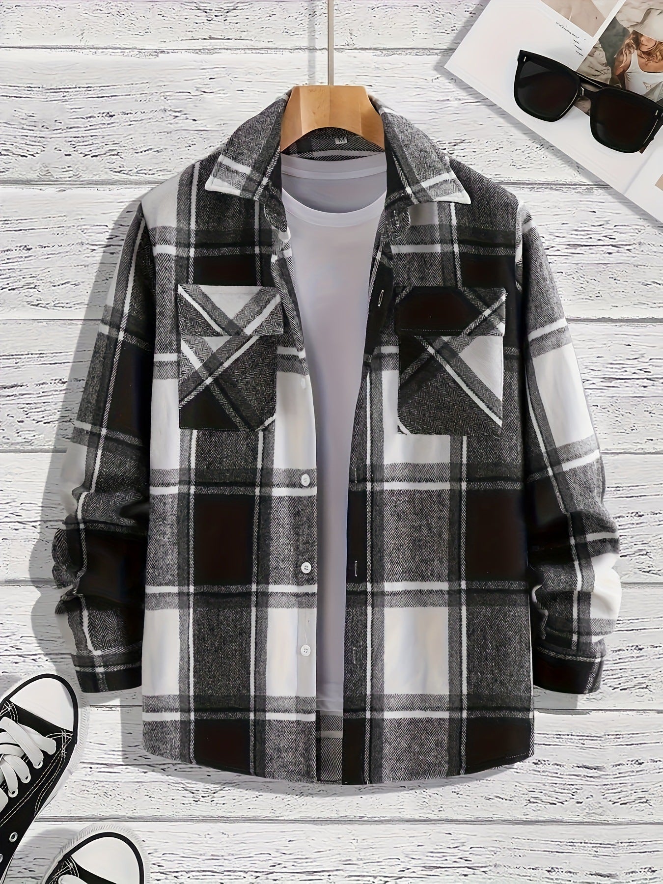 Men's Versatile Casual Plaid Shirt