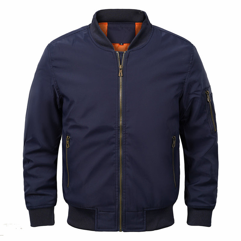 Men's Plus-sized Flight Jacket