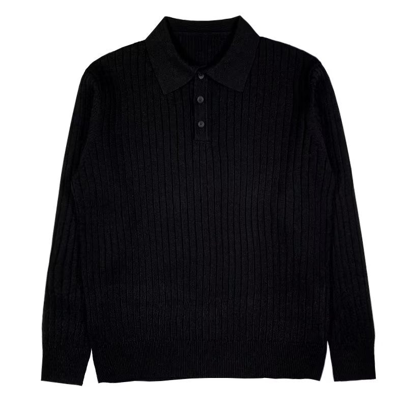 Autumn Polo Lapel Sweater