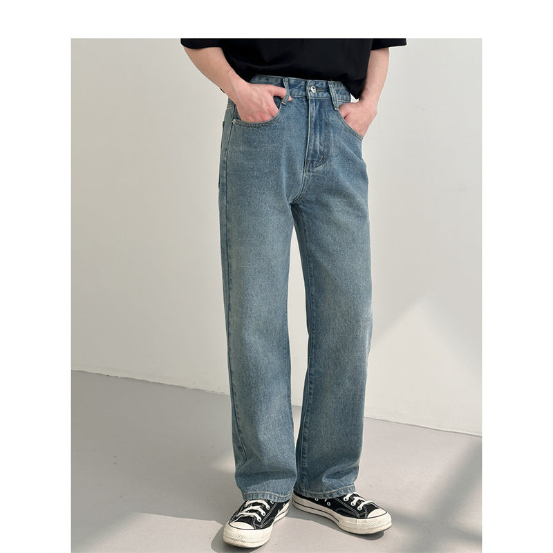 Men's Loose And Versatile Straight Jeans
