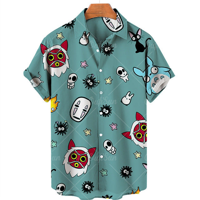 Men's Short-sleeved Summer Seaside Vacation shirt