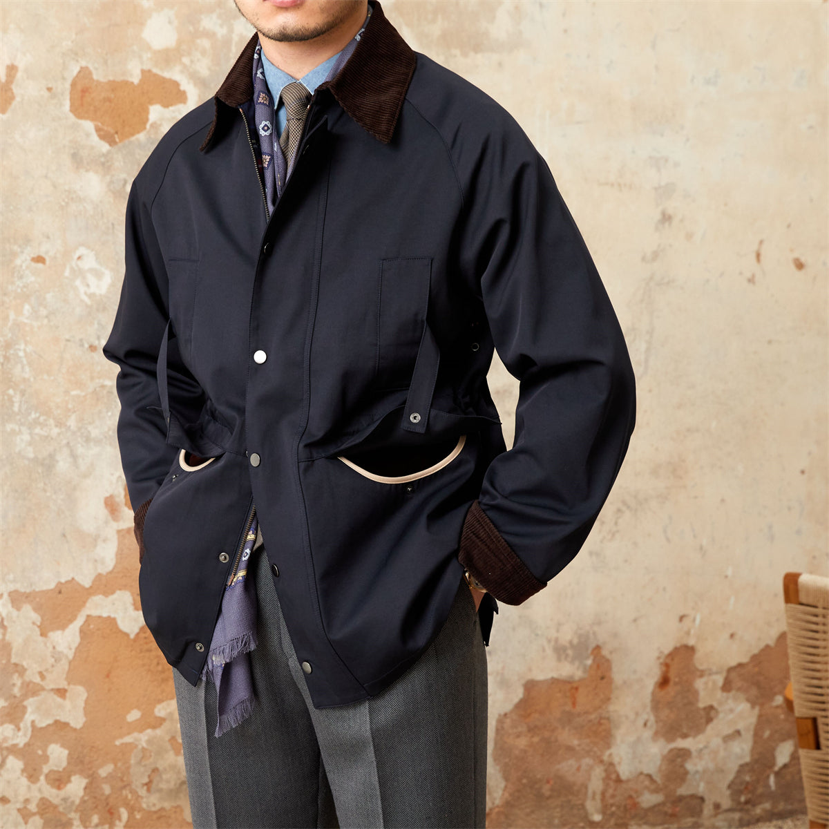 Richmond Cotton Blend Waterproof Corduroy Jacket