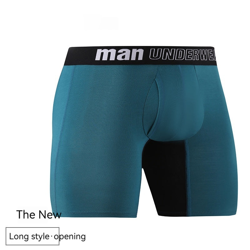 Bamboo Fiber Long Open Men's Underwear