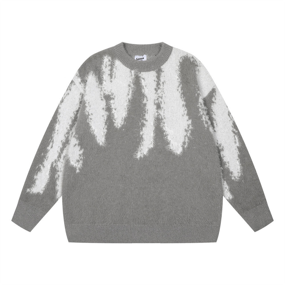 Maglione casual da uomo tie-dye