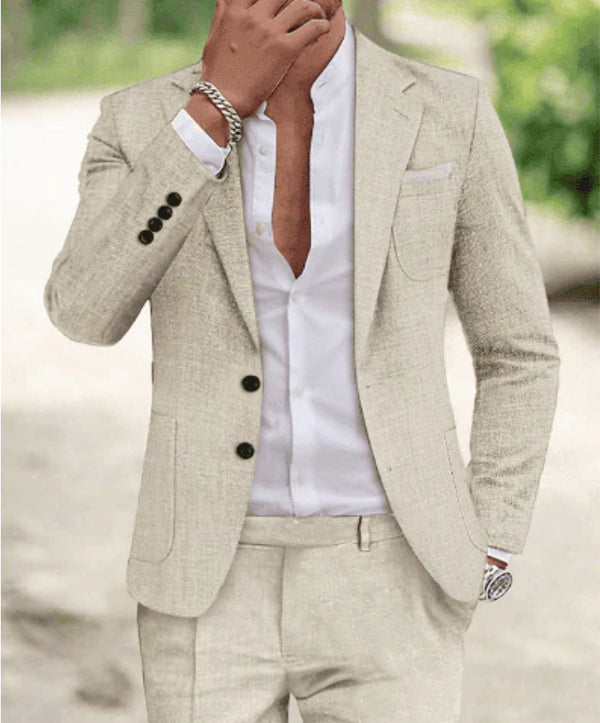 A Single Row Of Two Buckle Large Pocket Suit Jackets