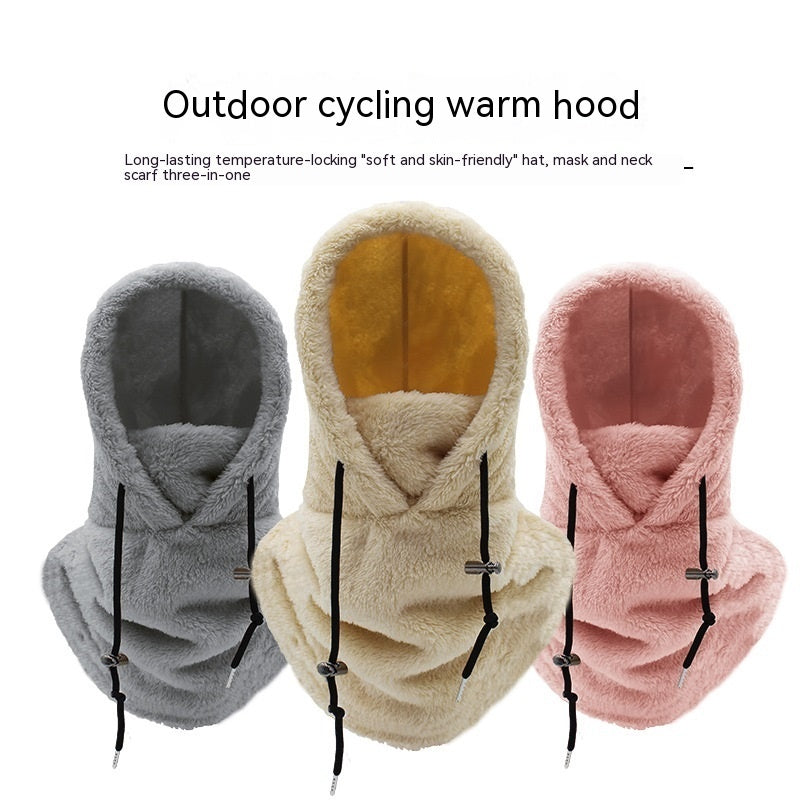 Winter Outdoors Wind-proof Cap Cold Protection Thickening Scarf Hat