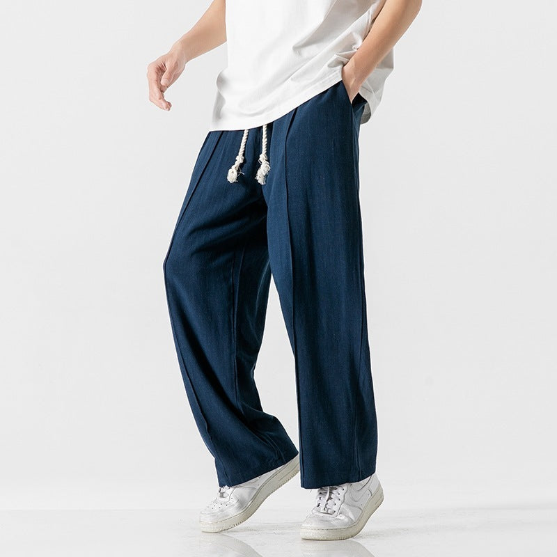 Cotton And Linen Trousers