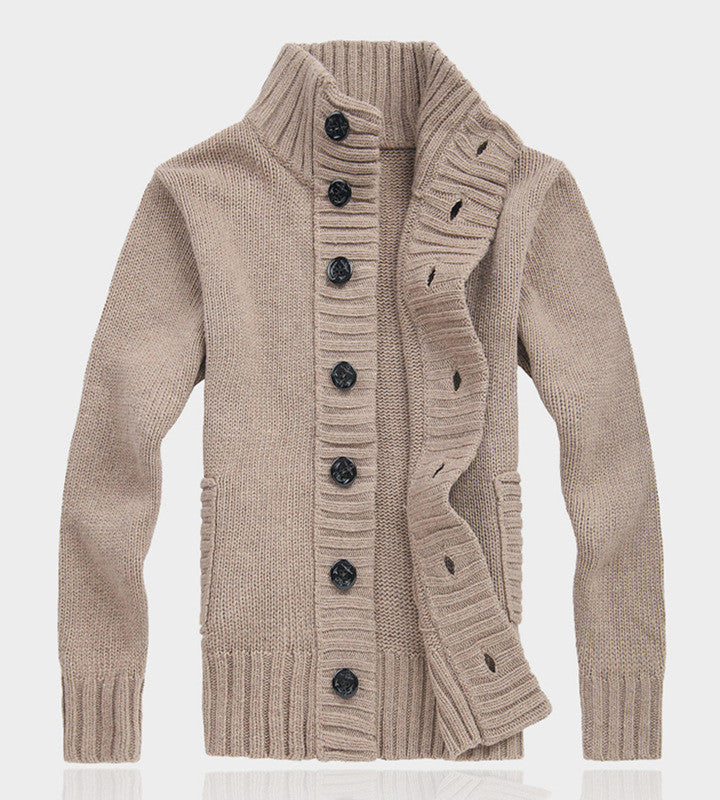 autumn and winter new cardigan sweater men