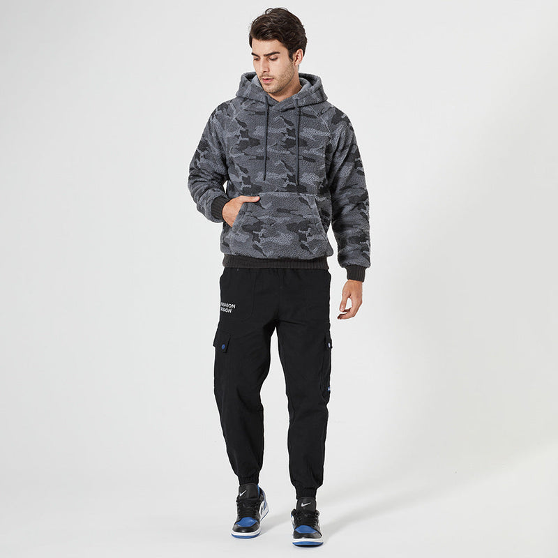 Loose Casual Hooded Pullover Jacket Men